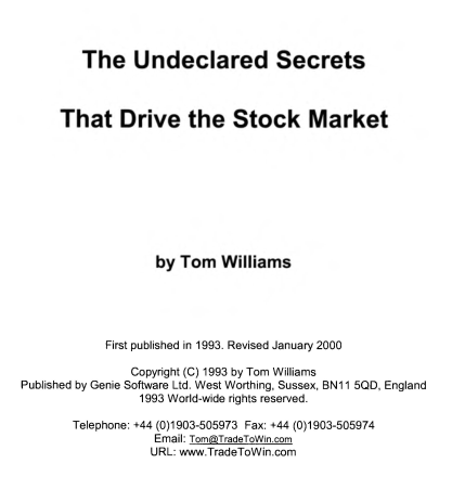 The Undeclared Secret that Drive the Stock Market pdf电子书介绍与下载